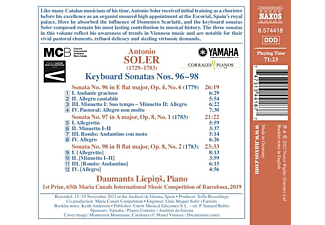 Daumants Liepins - Keyboard Sonatas 96-98  - (CD)