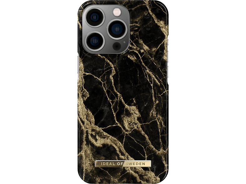iDeal of Sweden Fashion Backcover iPhone 13 Pro hoesje - Golden Smoke Marble