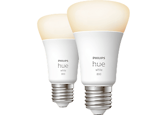 PHILIPS HUE Confezione da 2 E27, bianco - Lampada (Bianco)