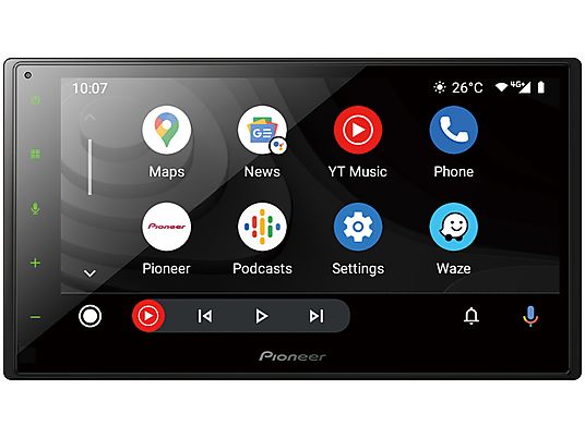 PIONEER SPH-DA360DAB-AN - Autoradio (2 DIN (Doppel-DIN), Schwarz)