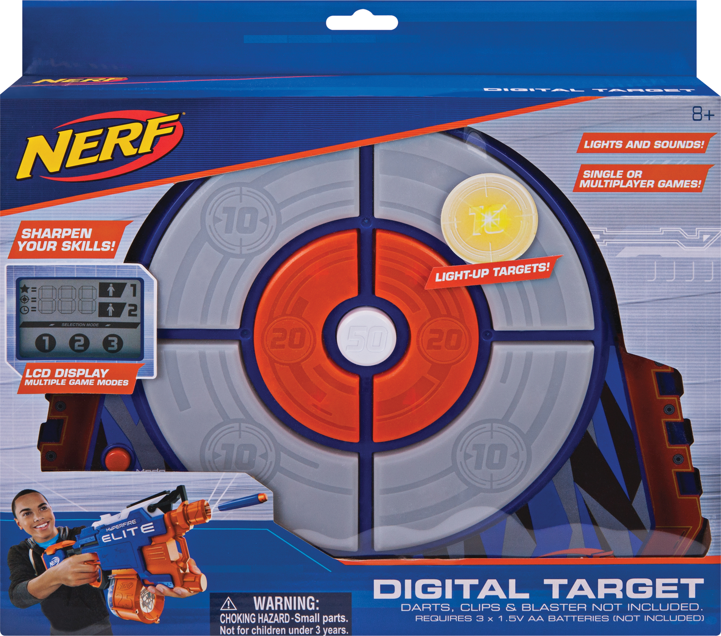 NERF Digitale Zielscheibe Zielscheibe Mehrfarbig