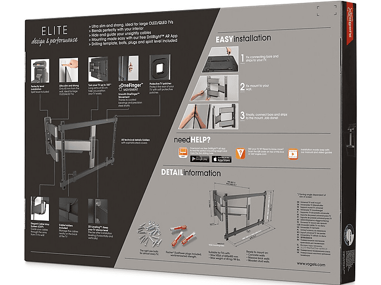 Vogels TVM 5845 full motion+ Mount XL; TV-Wandhalterung — Foto 2 von 5
