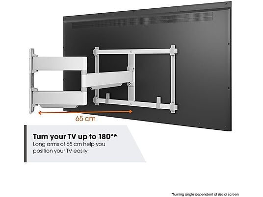 VOGELS TVM 5645 Elite giro completo - Supporto da parete per TV (40 " a 77 "), Bianco