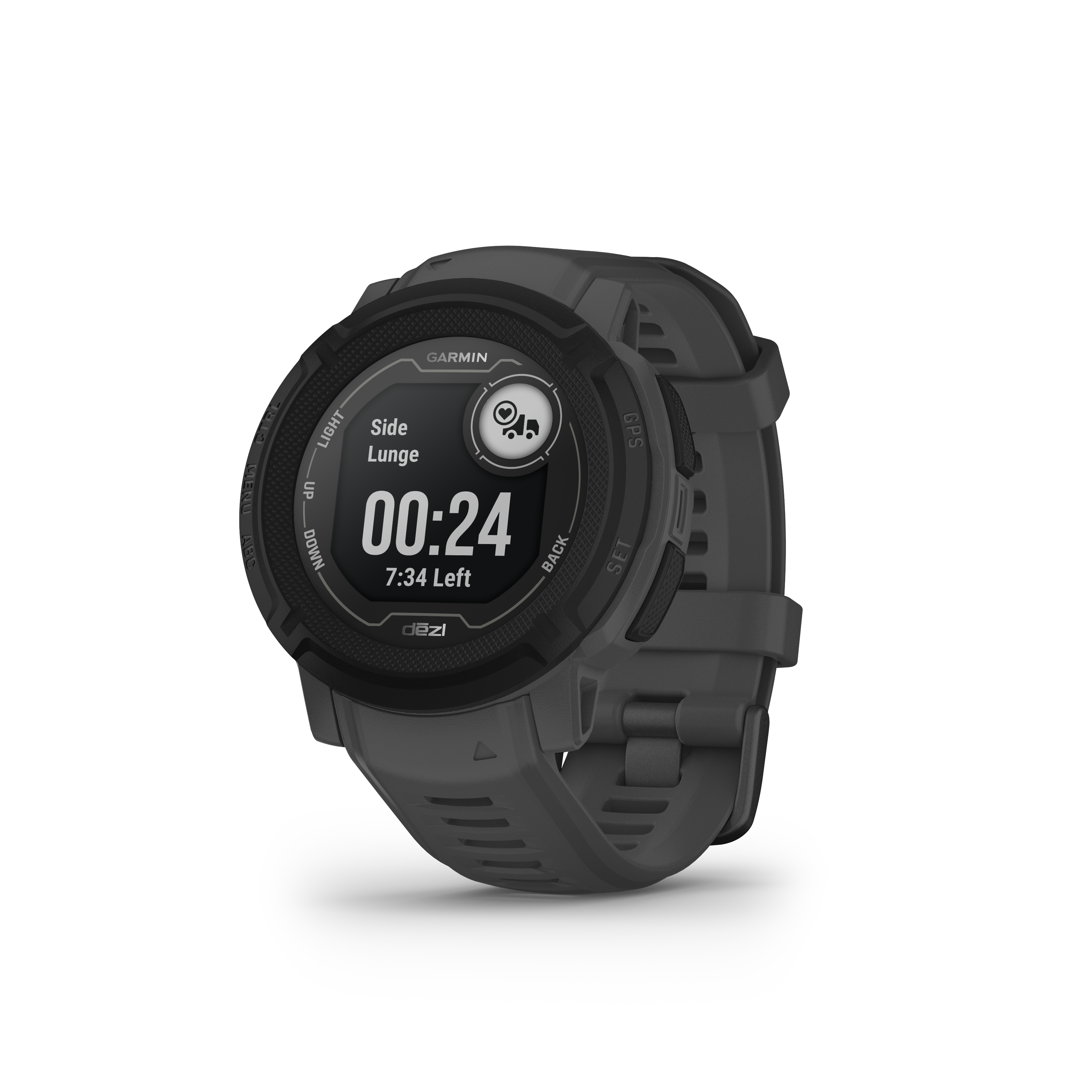 GARMIN Instinct 2 DEZL Edition Smartwatch Faserverstärktes Polymer Silikon, 135 - 230 mm, Schwarz