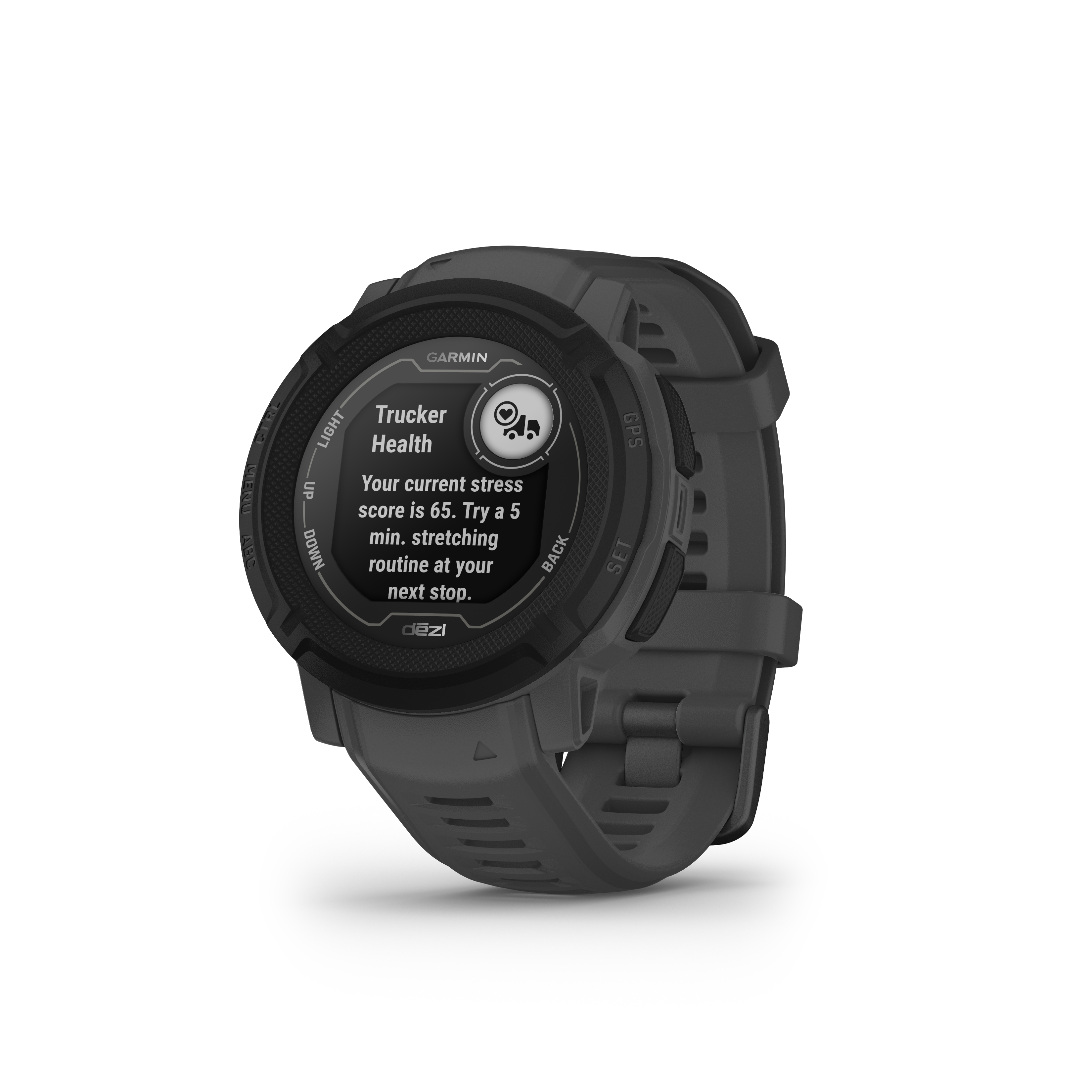 GARMIN Instinct 2 DEZL Edition Smartwatch Faserverstärktes Polymer Silikon, 135 - 230 mm, Schwarz