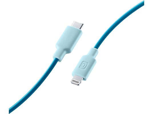 CELLULAR LINE Stylecolor - Câble USB-C vers Lightning (Bleu)