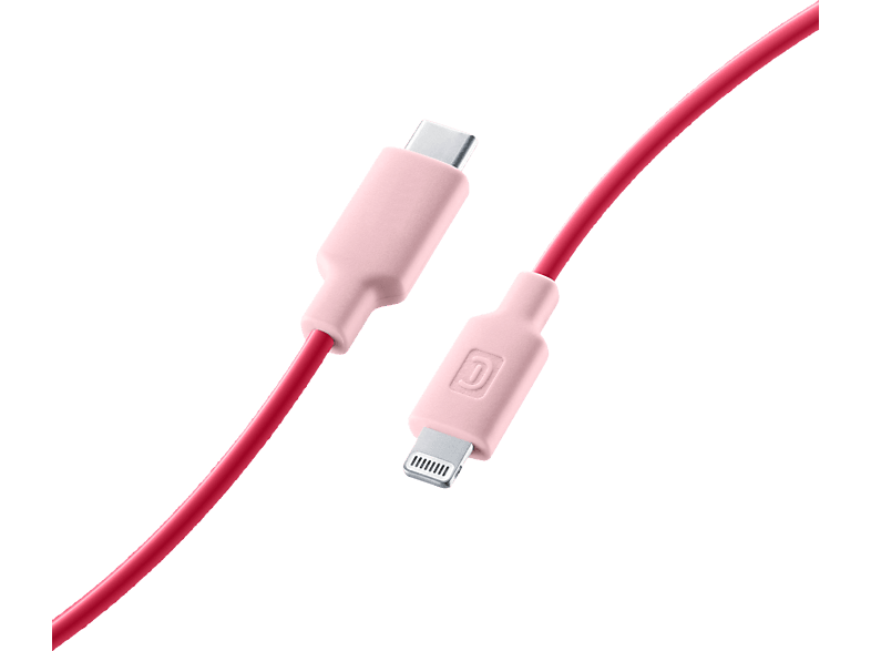 CELLULAR LINE Stylecolor - USB-C zu Lightning Kabel (Rosa)