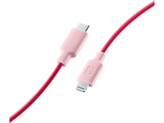 CELLULAR LINE Stylecolor - Cavo da USB-C a Lightning (Rosa)