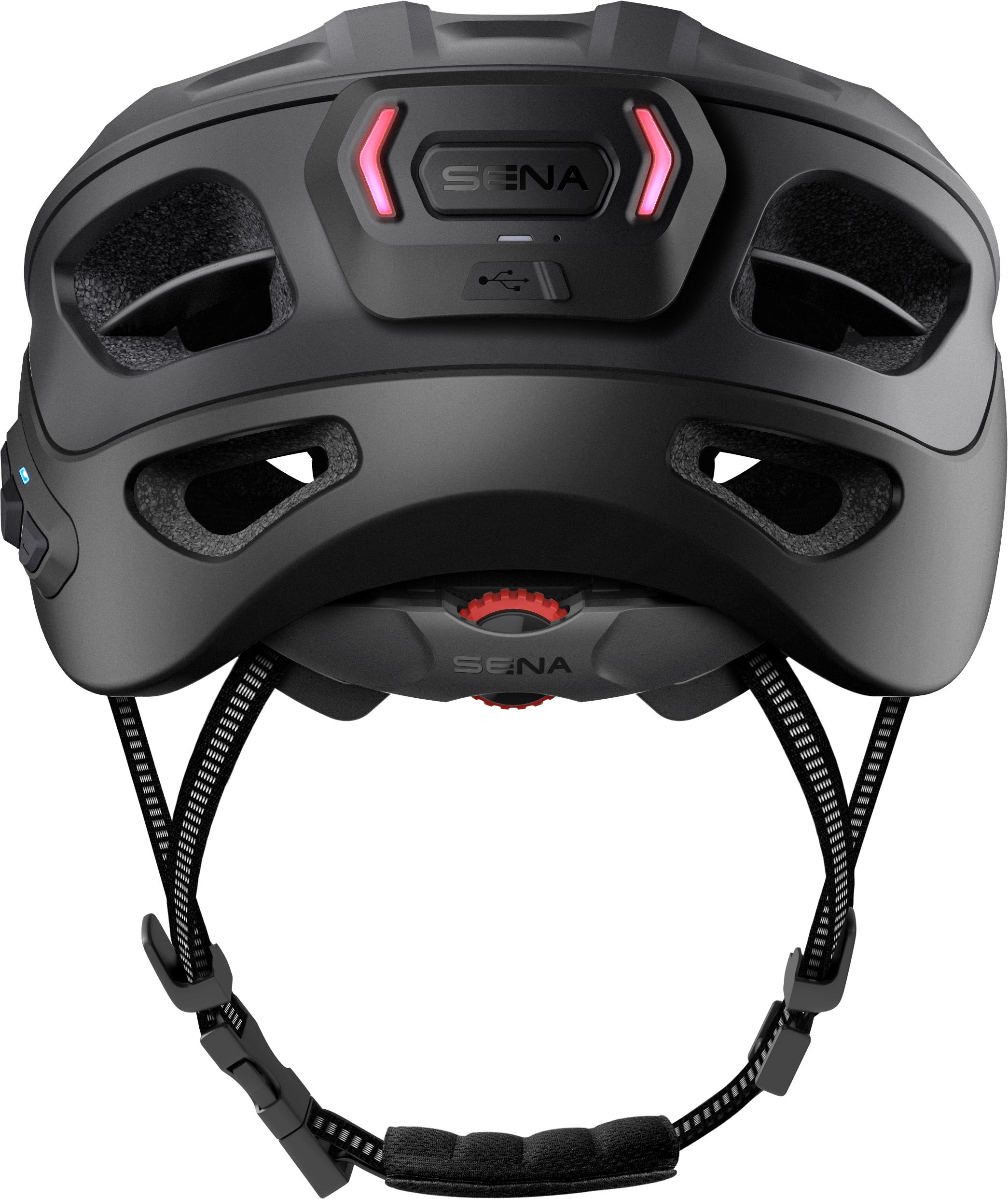 SENA Sena R1 EVO Fahrrad Smart Helm - Matt Black - Größe L (Fahrradhelm, Matt Black)