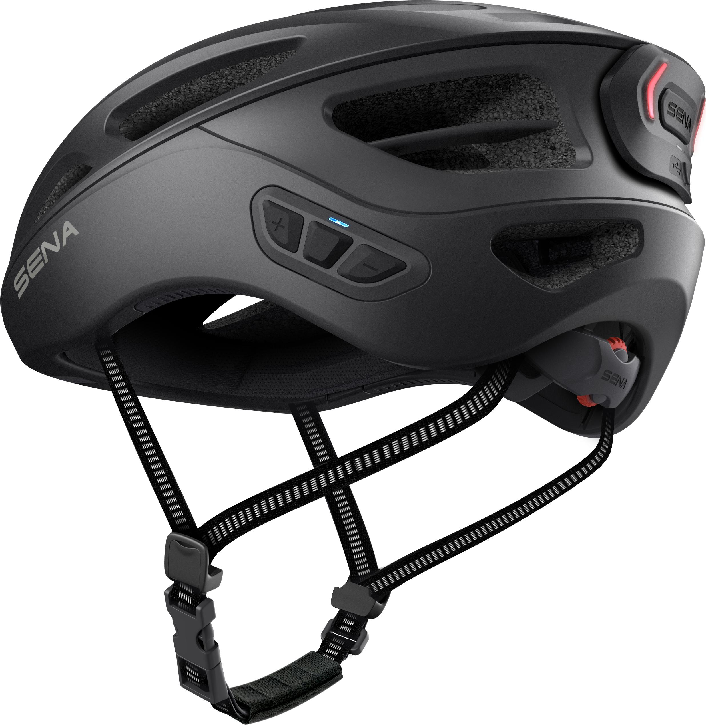 SENA Sena R1 EVO Fahrrad Smart Helm - Matt Black - Größe M (Fahrradhelm, Matt Black)