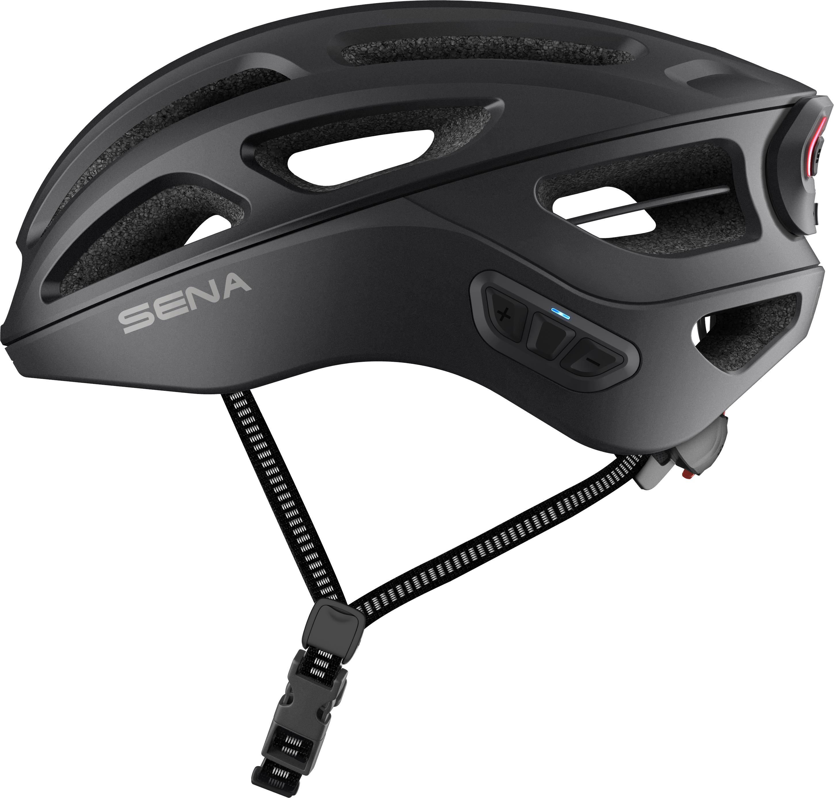 SENA Sena R1 EVO Fahrrad Smart Helm - Matt Black - Größe M (Fahrradhelm, Matt Black)