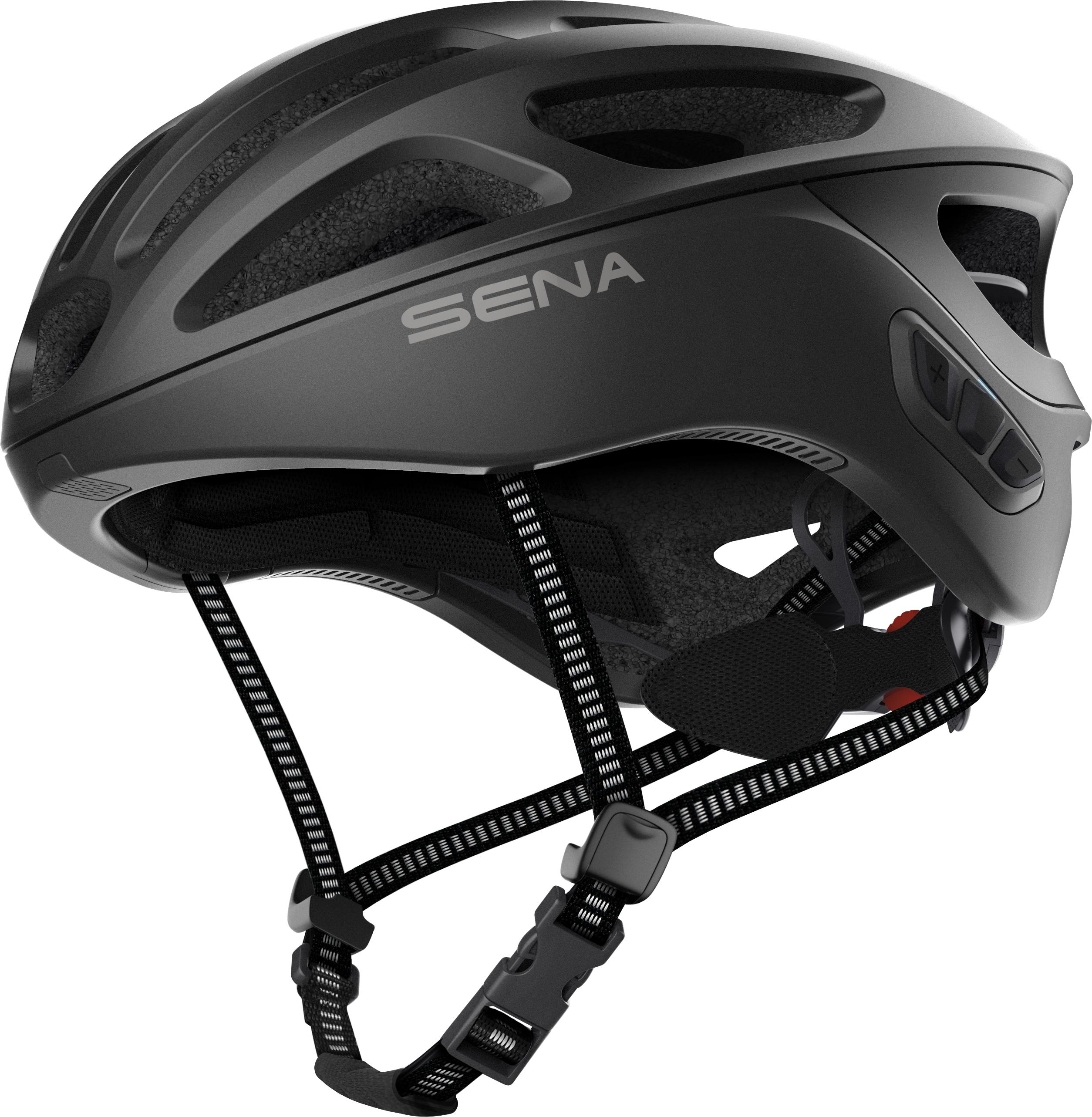 SENA Sena R1 EVO Fahrrad Smart Helm - Matt Black - Größe M (Fahrradhelm, Matt Black)