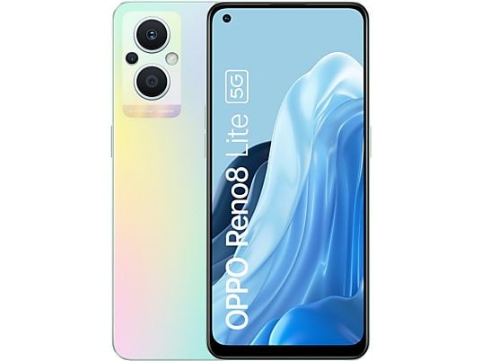 Móvil - OPPO Reno8 Lite 5G, Rainbow, 128 GB, 8 GB RAM, 6.43" FHD+ AMOLED, Qualcomm 695, 4500mAh, Android 11