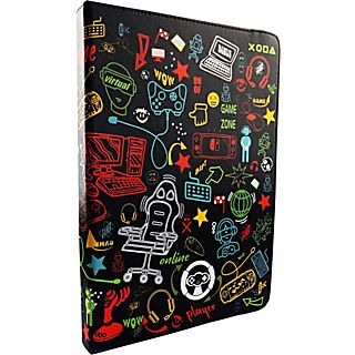 Funda tablet - Maillon Technologique MTTABLETGAMER, Para tablet de 9.7” a 11”, Tipo libro, Universal, Multicolor