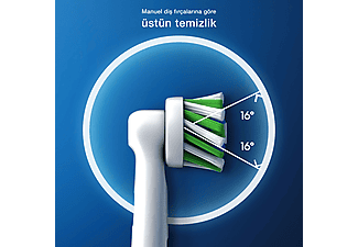 ORAL B EB20 Cross Action 8'li Diş Fırçası Yedek Başlığı Beyaz_1