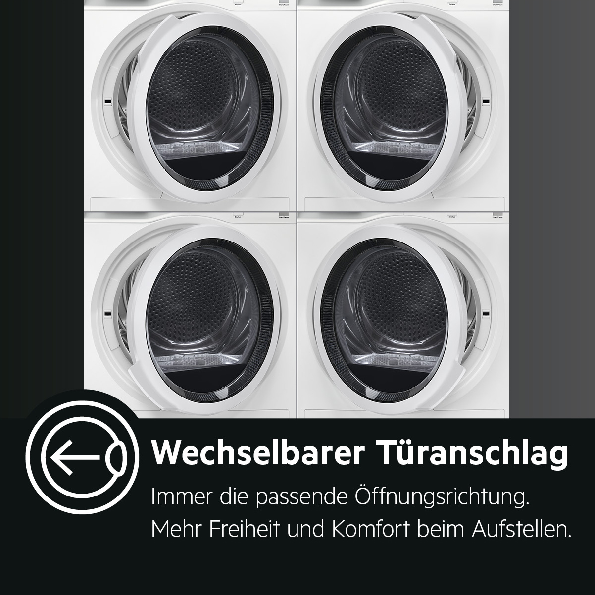 AEG T8DB67580 Wärmepumpentrockner Serie 8000 mit AbsoluteCare Trommelsteuerung (8 kg, A++, Weiß / Weiß / Weiß)