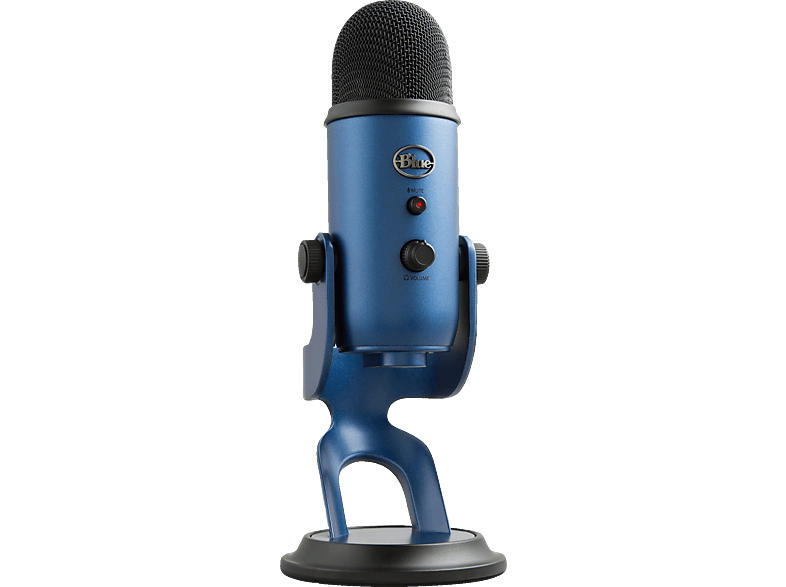 BLUE MICROPHONES Yeti, Streaming, PC/ Play, Gaming, Midnight Blue für Podcasting Mac, and Mikofon, auf Plug USB