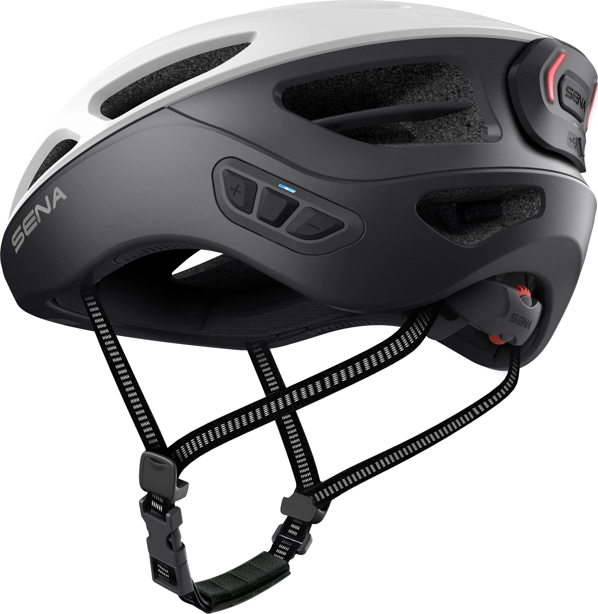 SENA Sena R1 EVO Fahrrad Smart Helm - Matt White - Größe M (Fahrradhelm, Matt White)