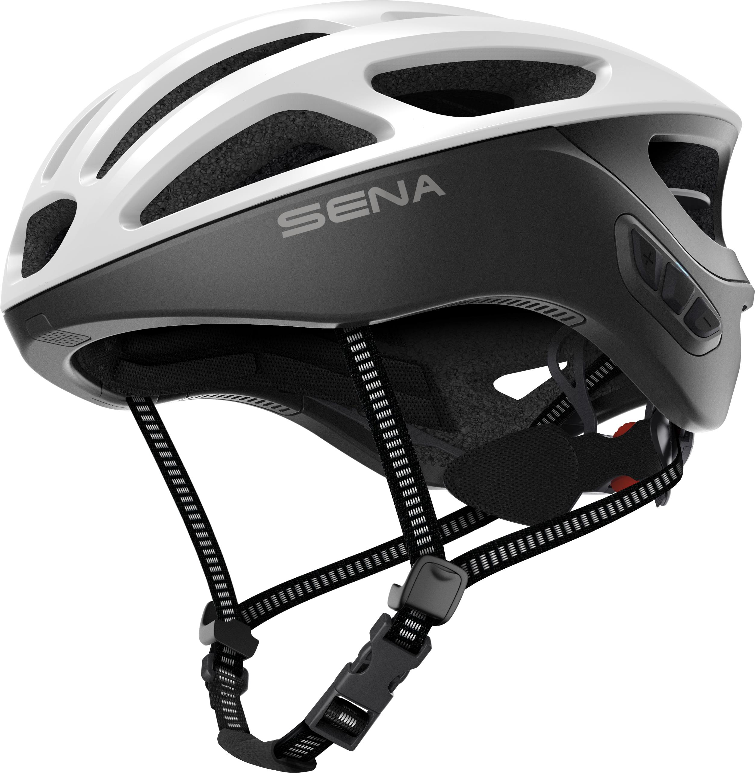 SENA Sena R1 EVO Fahrrad Smart Helm - Matt White - Größe M (Fahrradhelm, Matt White)