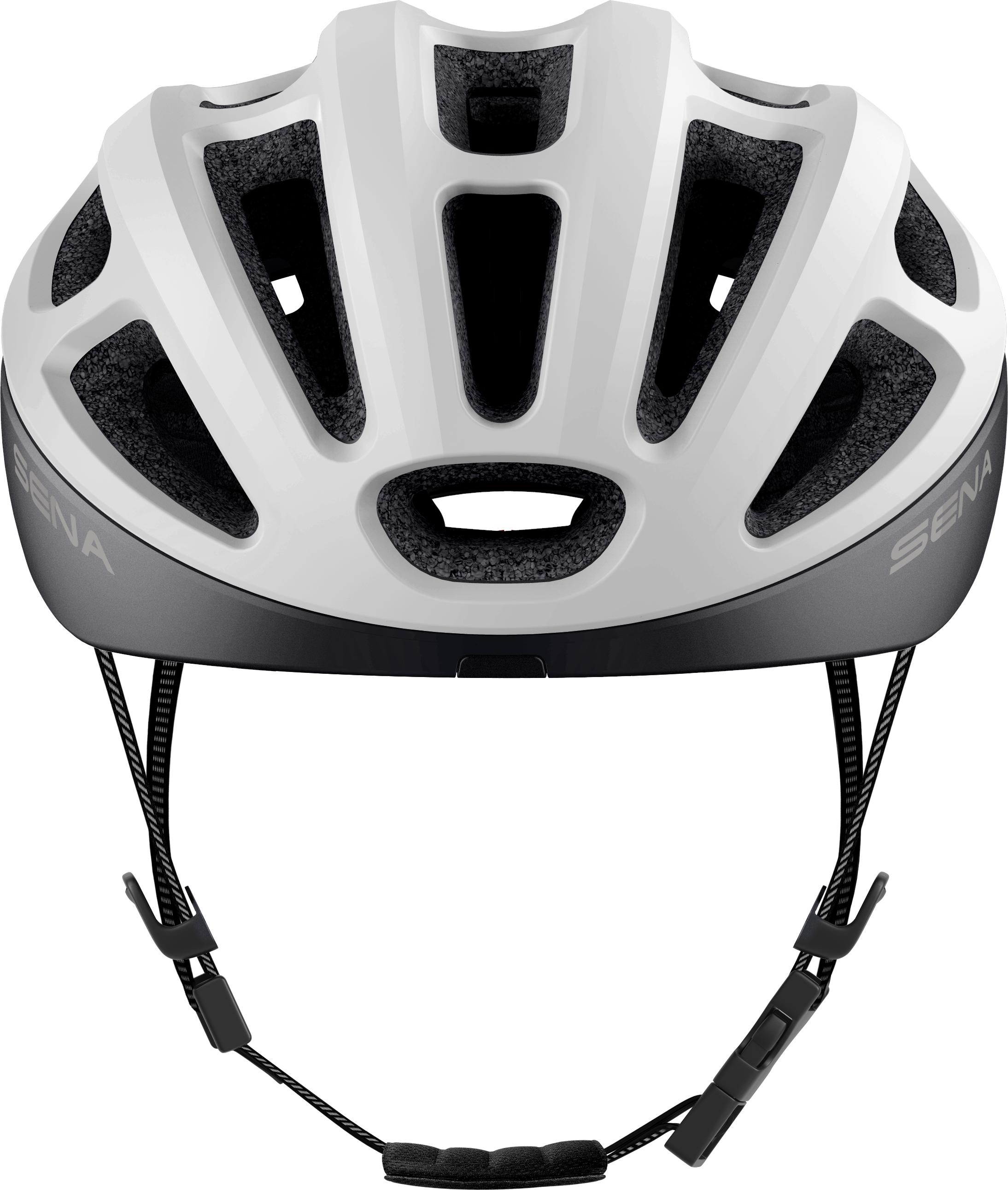 SENA Sena R1 EVO Fahrrad Smart Helm - Matt White - Größe M (Fahrradhelm, Matt White)