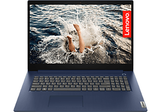 LENOVO IdeaPad 3 82H900E4HV Kék laptop (17,3" HD+/Pentium Gold/4GB/256 GB SSD/NoOS)