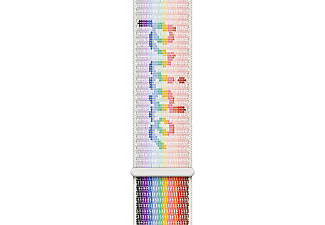 Apple Watch Loop Deportiva Edición Orgullo, 45 mm, Tejido Nailon, Puntadas Suaves Transpirables, Multicolor