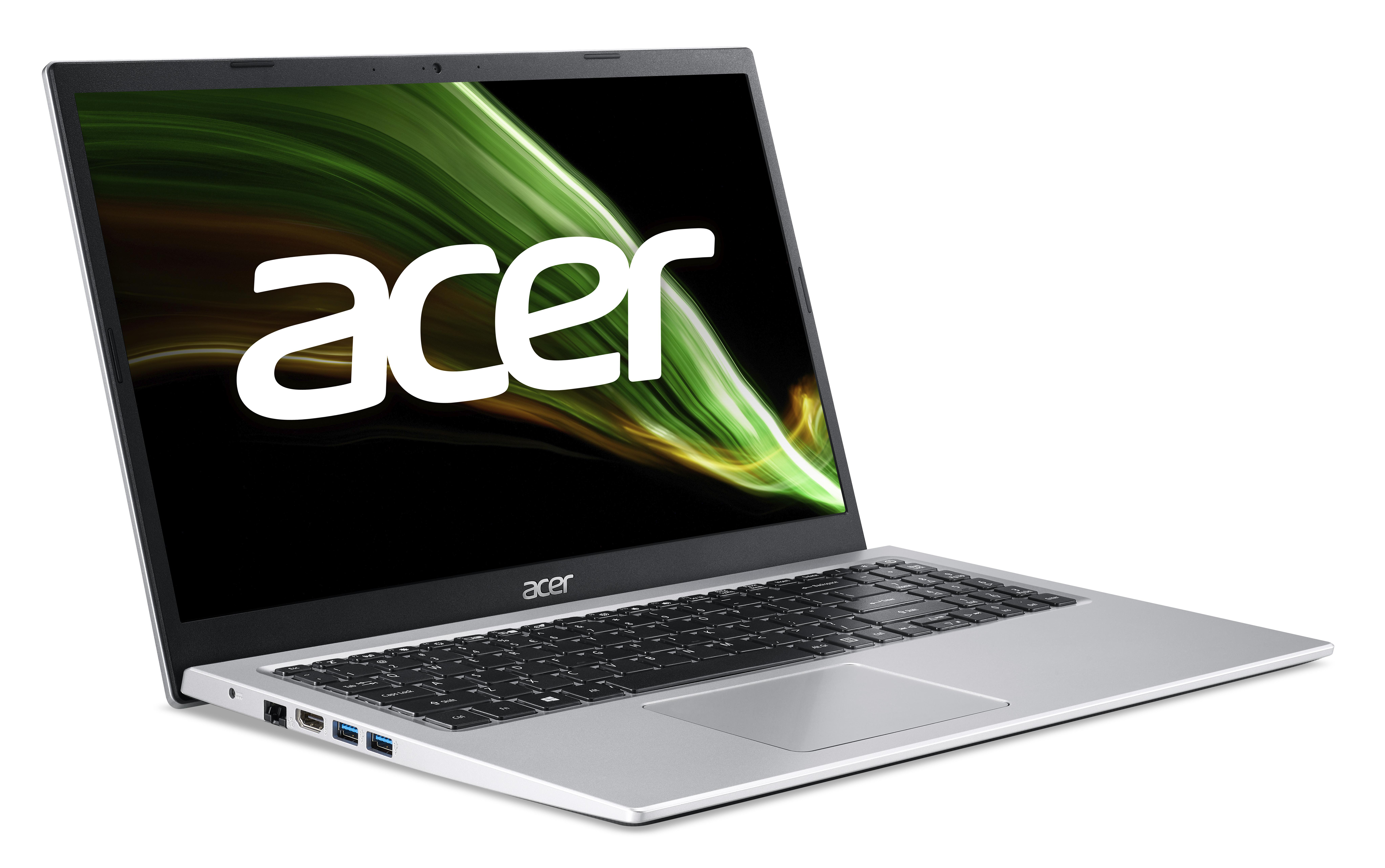 GB ACER Grafik, Silver RAM, GB Display, 3 Zoll Intel® Intel Notebook Core™ 8 (A315-58-35FG), Aspire UHD 256 SSD, Prozessor, 15,6 i3 Pure mit