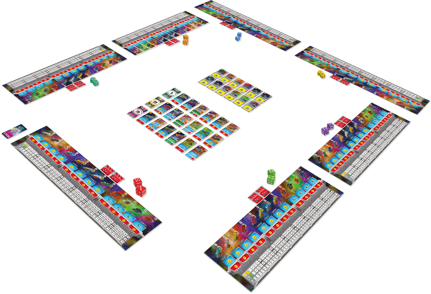 GROUP - Kommandostation Mehrfarbig Space Base Gesellschaftsspiel ENTERTAINMENT ALDERAC