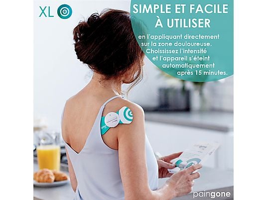 PAIN GONE Électrode electrostimulation T.E.N.S (XL)