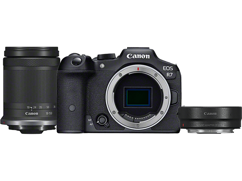 CANON EOS R7 Body + RF-S 18-150mm F3.5-6.3 IS STM + Adapter EF-EOS R