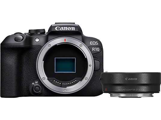 CANON Corpo EOS R10 + Adattatore EF-EOS R - Fotocamera Nero