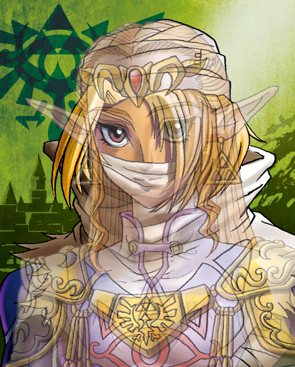 PYRAMID Zelda to Sheik - 3D-Lentikular-Poster (Mehrfarbig)