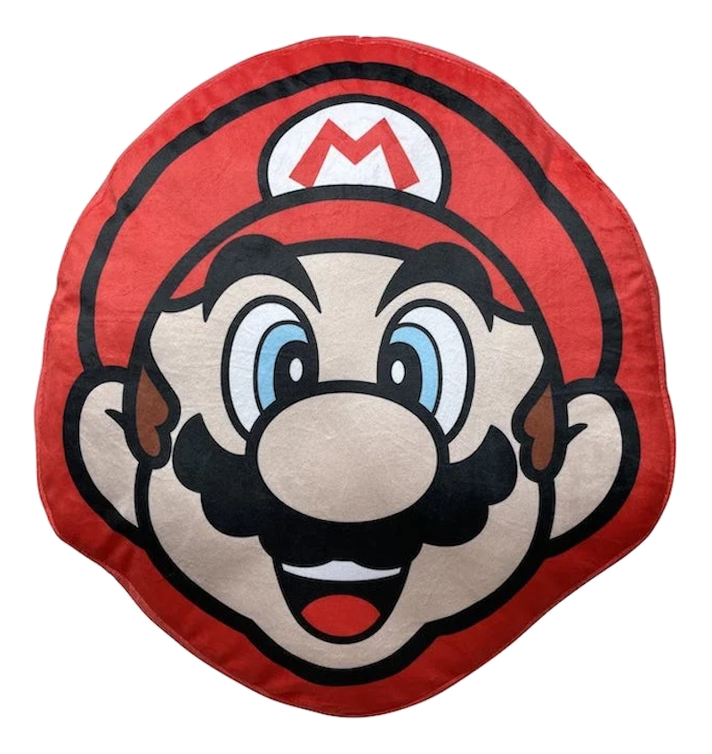 TEXTIEL TRADE Super Mario - Mario - Kissen (Rot/Braun/Schwarz)
