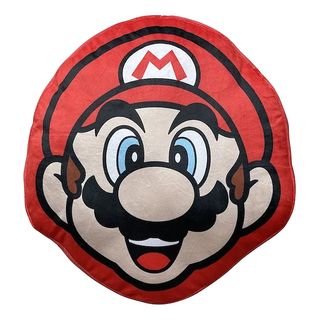 TEXTIEL TRADE Super Mario - Mario - Cuscino (Rosso/Marrone/Nero)