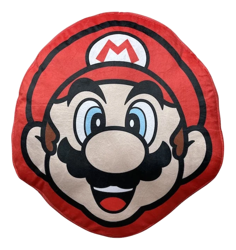 TEXTIEL TRADE Super Mario - Mario - Kissen (Rot/Braun/Schwarz)