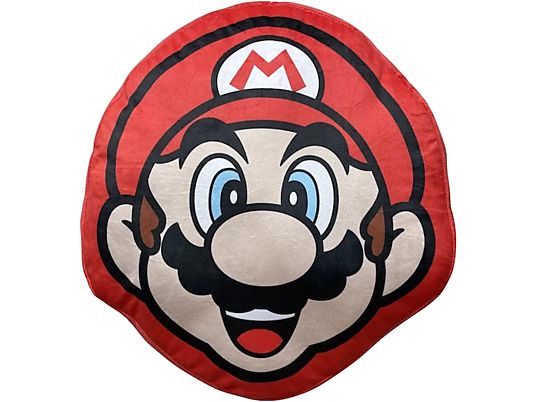 TEXTIEL TRADE Super Mario - Mario - Kissen (Rot/Braun/Schwarz)