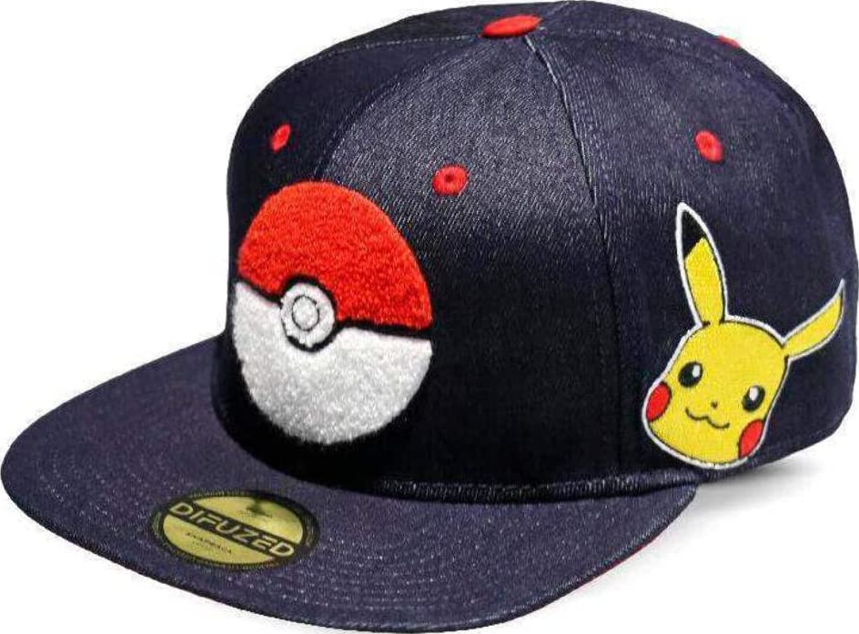DIFUZED Pokémon - Denim Snapback - casquette (Multicolore)