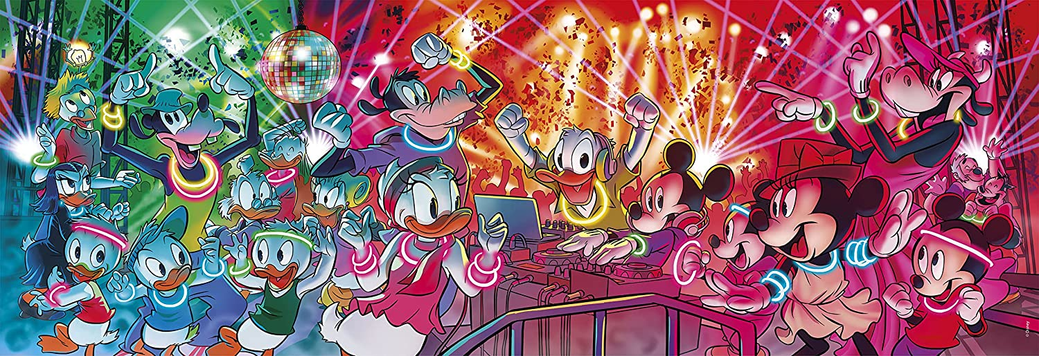 CLEMENTONI Disney Disco - Panorama (1000 pièces) - Puzzle (multicolore)