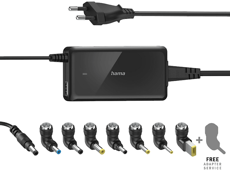 Hama Chargeur d'Ordinateur Portable Universel Light & Slim 65W