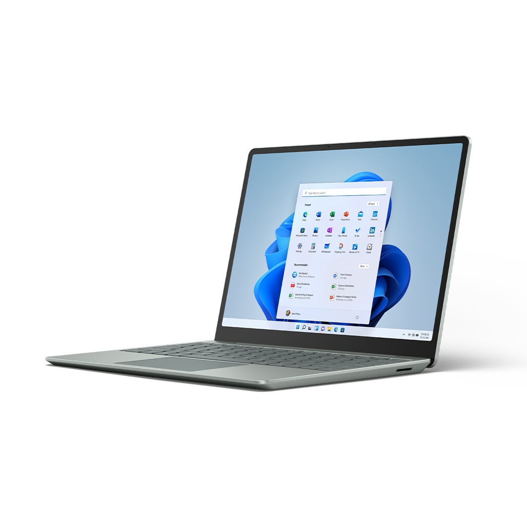 MICROSOFT Surface Laptop Salbei Intel®, Bit) Intel® GB UHD mit Prozessor, i5-1135G7 SSD, 12,45 8GB/128GB Windows Zoll GB (64 i5 Notebook, 2 11 Graphics, Go Display Salbei, RAM, 128 Home Touchscreen, 8