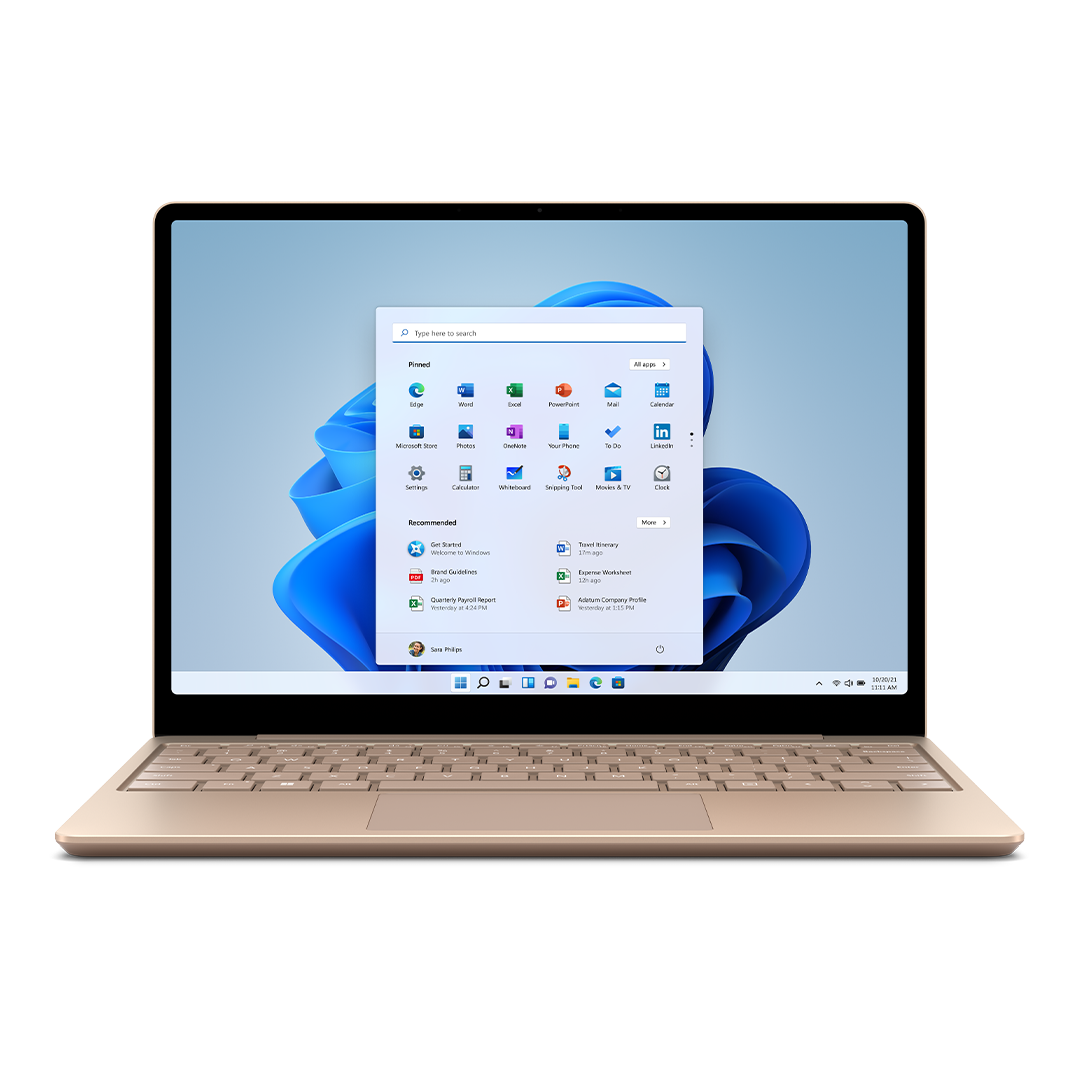 MICROSOFT Surface Laptop Go 2 i5 8GB/128GB Sandstein - 12,45 Zoll - Intel® Core™ i5 i5-1135G7 - 8 GB - 128 GB - Intel® UHD Graphics - Windows 11 Home