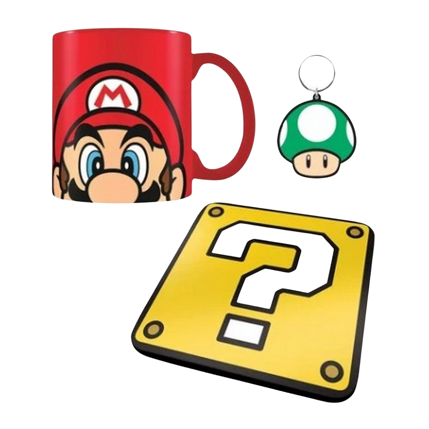 Set Regalo Mario bross super caja de taza sherwood 0.315 l rojo pack fan