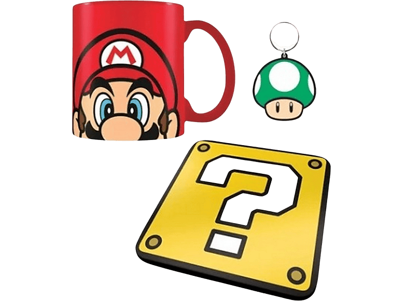 Taza - Sherwood Super Mario, 0.315 l, Cerámica, Rojo