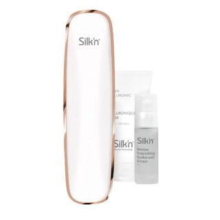 Rejuvenecedor facial - Silk'n FaceTite ESSENTIAL, Para cara y cuello, 4 Ajustes, Tecnología HT™, Blanco