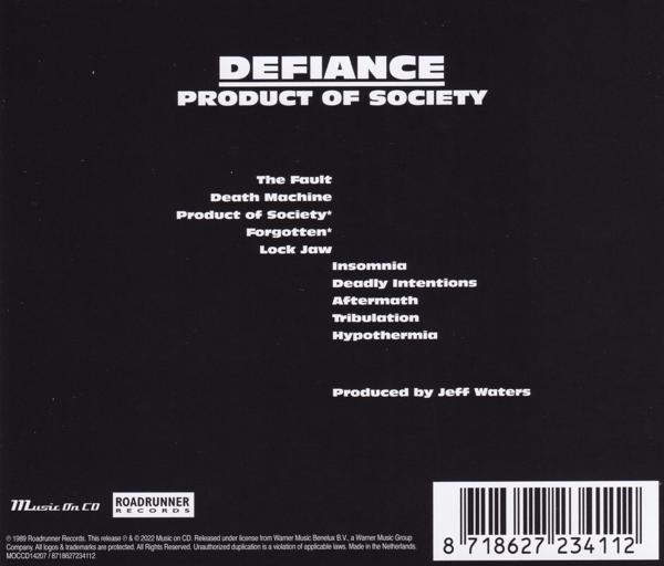 Defiance - Product Of Society  - (CD)