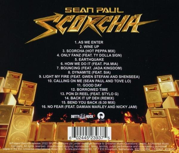 Albumcover mit dem Namen des Künstlers, Albumtitel und einer Liste von Songs.