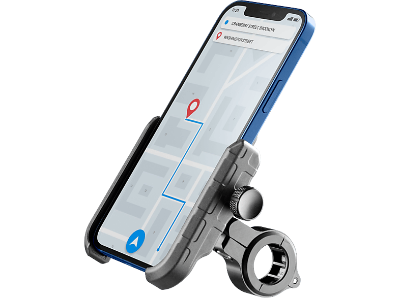 Supporto Smartphone Cellularline Rider Steel - Per Manubrio Moto/Bici - Alluminio 360° - Foto 9