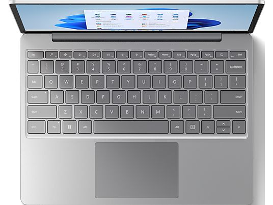 MICROSOFT Surface Laptop Go 2 - Notebook (12.4 ", 256 GB SSD, Platin)