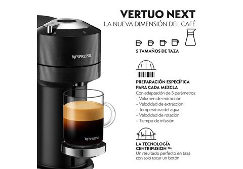 Cafetera de cápsulas  Nespresso® Krups Vertuo Pop XN920510, 1500 W, 0.56  L, Calentamiento 30 s, Tecnología Centrifusion™, Bluetooth, Wi-Fi, Spicy Red