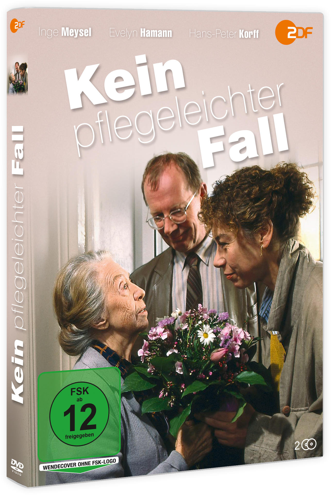 DVD-Cover mit Personen, Titel: Kein pflegeleichter Fall, FSK12.